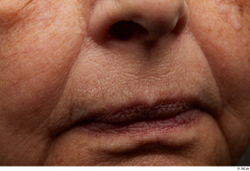 and more Face Mouth Nose Cheek Skin Woman Chubby Wrinkles Studio photo references